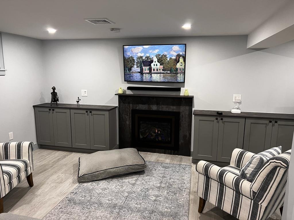 Dekton Porcelain in Fireplace
